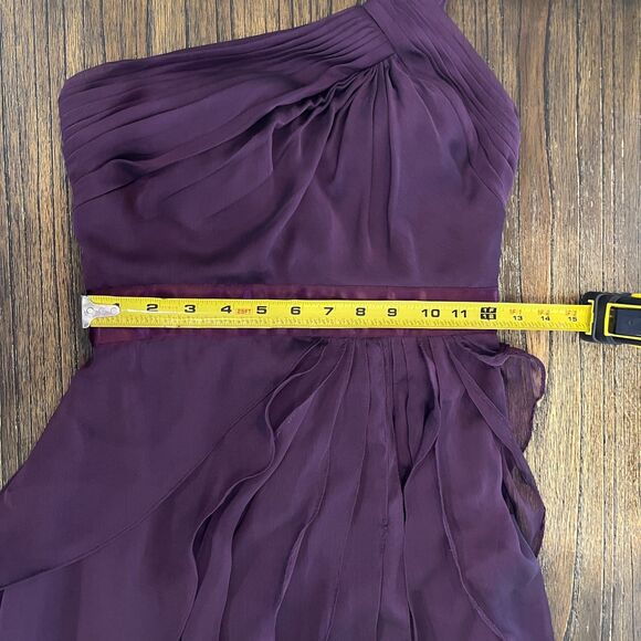 ✨ Adrianna Papell One-Shoulder Evening Gown – Size 4 ✨ - Picture 11 of 13